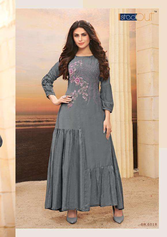 Anju Fab Presnets Fashion Fever  Designer Handwork Party Wear Long Gown Wholesale Rate In Surat