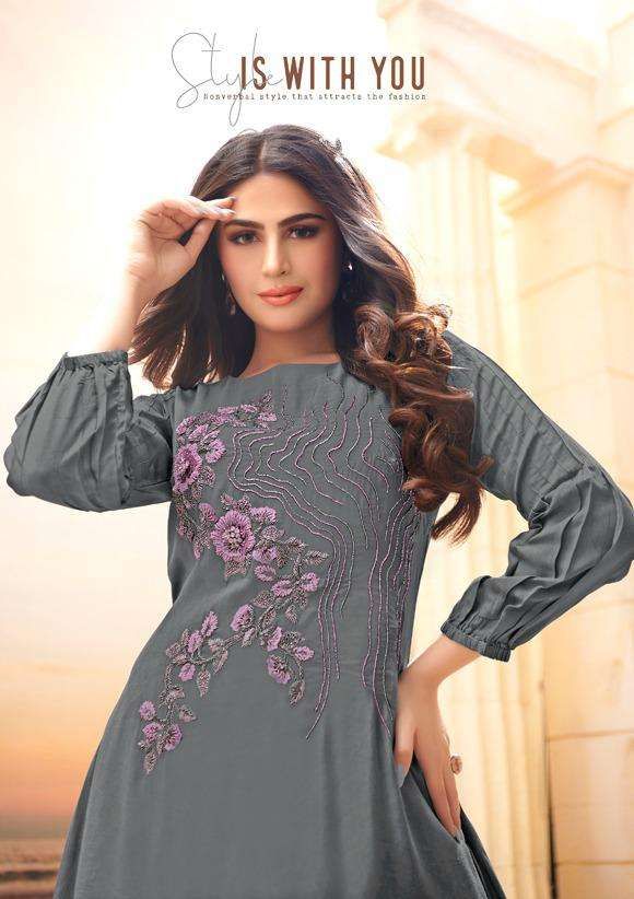 Anju Fab Presnets Fashion Fever  Designer Handwork Party Wear Long Gown Wholesale Rate In Surat