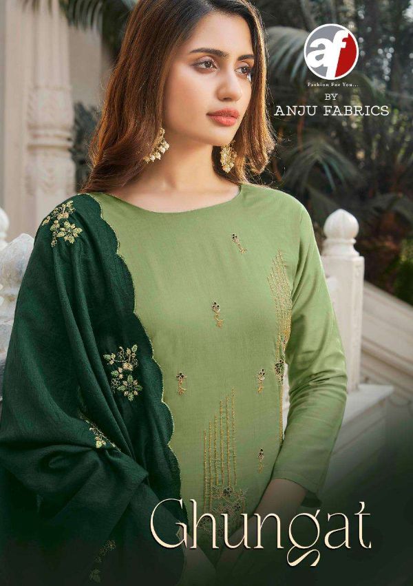 Anju Fab Presents   Ghunghat Pure Viscose Readymade Suits Wholesale Rate In Surat