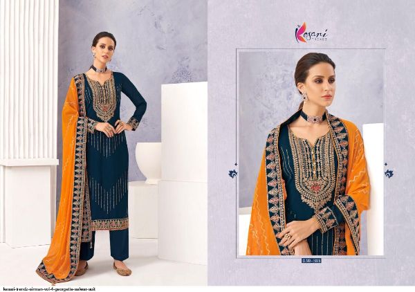 Kesari Trendz Presents  Simran Vol 4 Georgette Salwar Suit Wholesale Rate In Surat