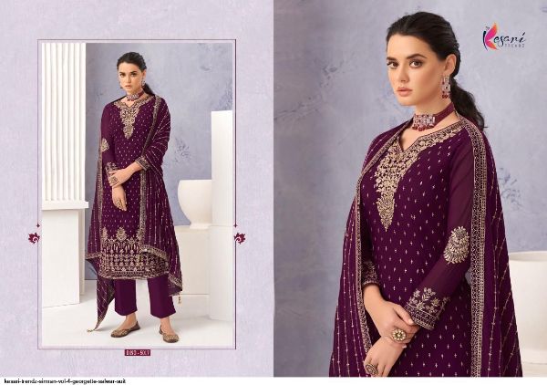 Kesari Trendz Presents  Simran Vol 4 Georgette Salwar Suit Wholesale Rate In Surat