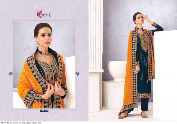 Kesari Trendz Presents  Simran Vol 4 Georgette Salwar Suit Wholesale Rate In Surat