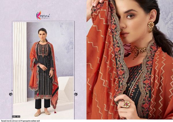 Kesari Trendz Presents  Simran Vol 4 Georgette Salwar Suit Wholesale Rate In Surat