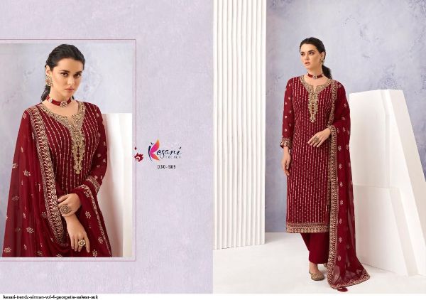 Kesari Trendz Presents  Simran Vol 4 Georgette Salwar Suit Wholesale Rate In Surat