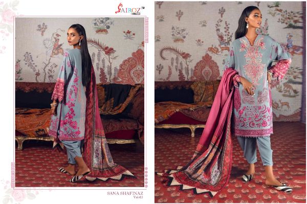 Sairoz Presnets Sana Safinaz Vol-3 Heavy Cotton Pakistani Suit Wholesale Rate In Surat