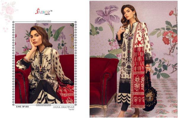 Sairoz Presnets Sana Safinaz Vol-3 Heavy Cotton Pakistani Suit Wholesale Rate In Surat