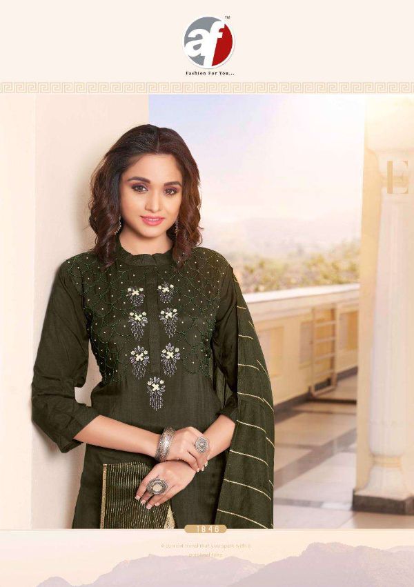 Anju Fab Presents  Sundari Pure Maslin Designer Kurti With Dupatta Collection Wholesale Rate In Surat