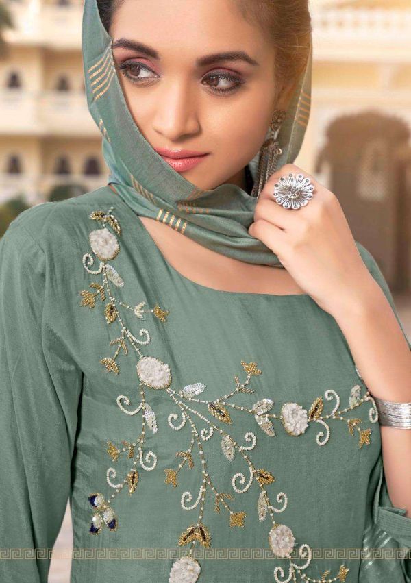 Anju Fab Presents  Sundari Pure Maslin Designer Kurti With Dupatta Collection Wholesale Rate In Surat