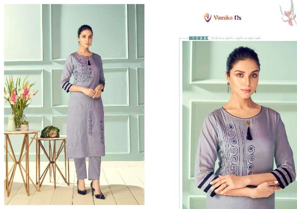 Vamika Nx Presnets  Magic Viscose Silk Formal Wear Fancy Kurtis Wholesale Rate In Surat