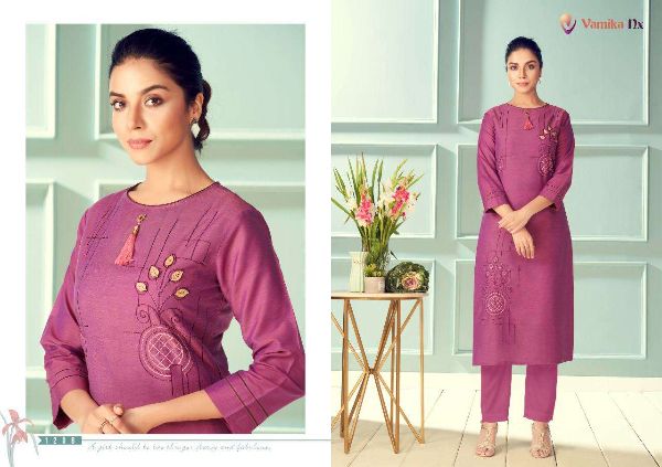 Vamika Nx Presnets  Magic Viscose Silk Formal Wear Fancy Kurtis Wholesale Rate In Surat