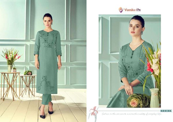 Vamika Nx Presnets  Magic Viscose Silk Formal Wear Fancy Kurtis Wholesale Rate In Surat