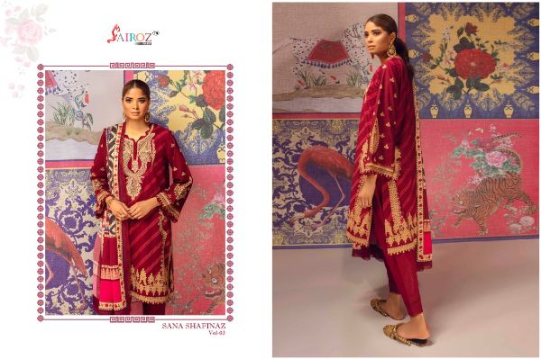 Sairoz Presnets Sana Safinaz Vol-3 Heavy Cotton Pakistani Suit Wholesale Rate In Surat