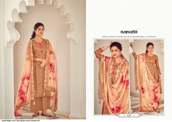 Zaveri Presnets Falguni Vol 1 Pure Jaam Cotton Salwar Suit Wholesale Rate In Surat