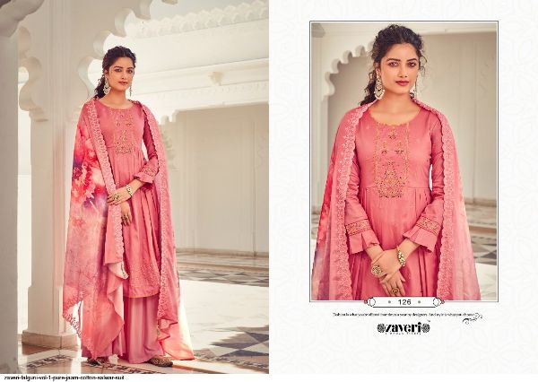 Zaveri Presnets Falguni Vol 1 Pure Jaam Cotton Salwar Suit Wholesale Rate In Surat