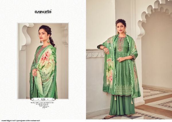 Zaveri Presnets Falguni Vol 1 Pure Jaam Cotton Salwar Suit Wholesale Rate In Surat