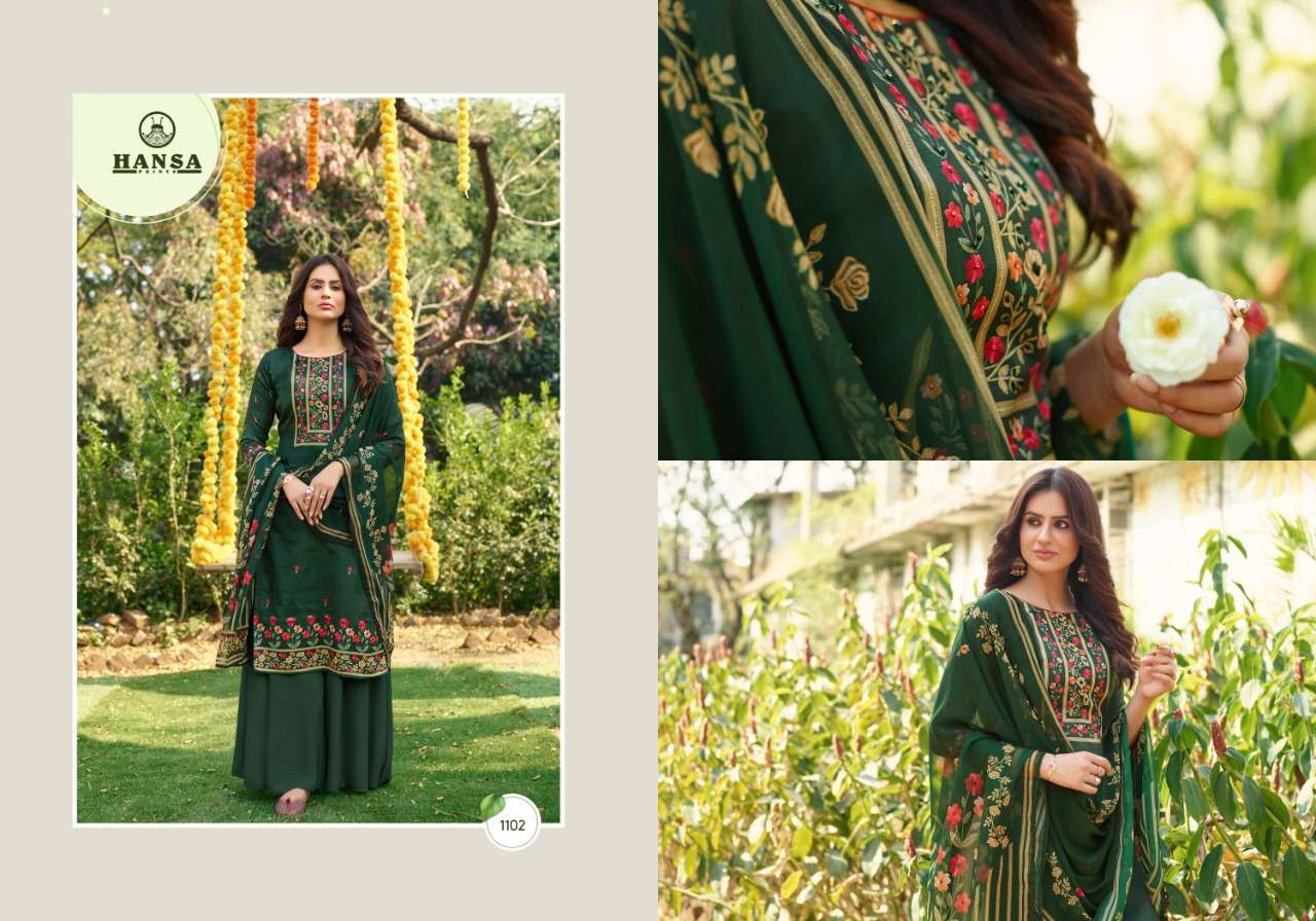 Hansa Print Presents  Hidaya Anushka 1101 To 1108 Series Salwar Suits Wholesale  Rate In Surat