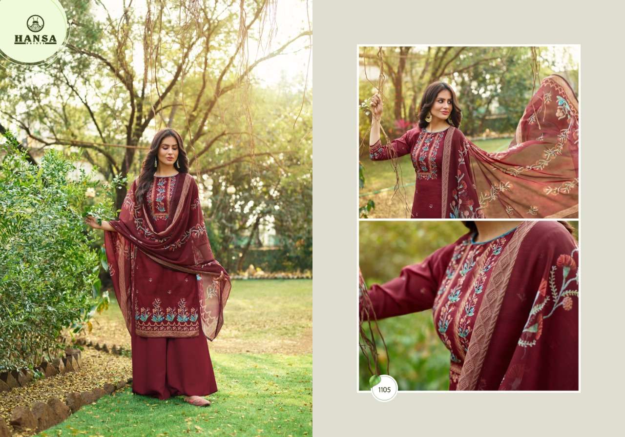 Hansa Print Presents  Hidaya Anushka 1101 To 1108 Series Salwar Suits Wholesale  Rate In Surat