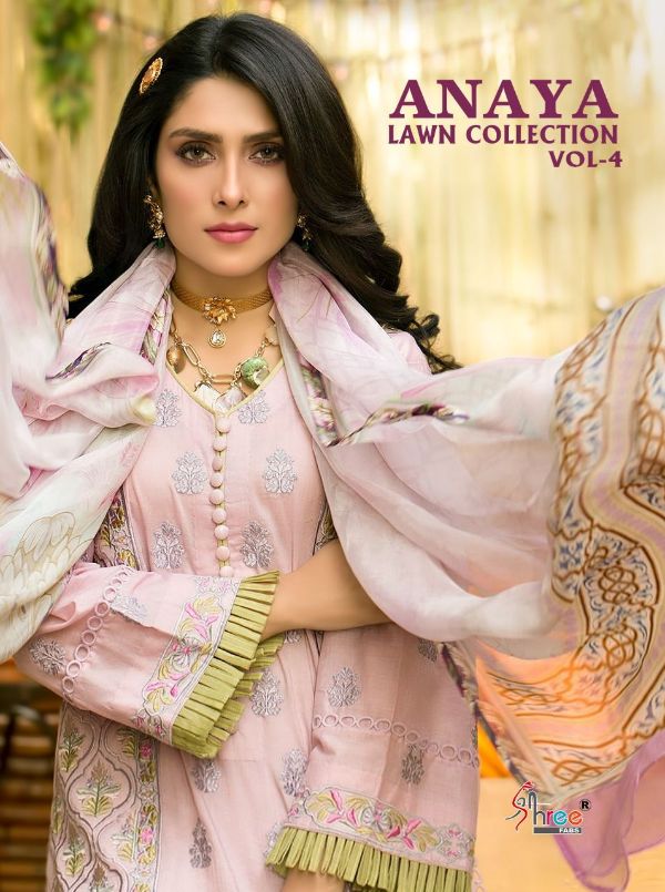 Shree Fabs Presents Anaya Lawn Collection Vol- 4 Wholesale Rate In Surat