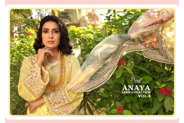 Shree Fabs Presents Anaya Lawn Collection Vol- 4 Wholesale Rate In Surat
