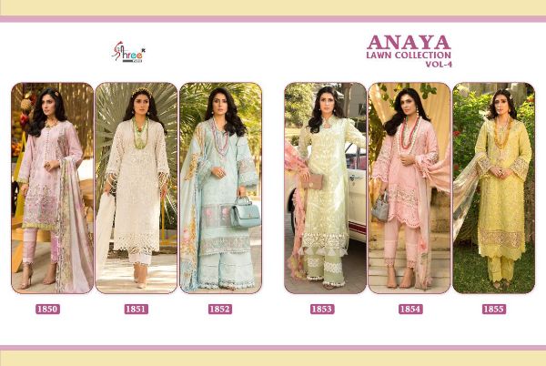 Shree Fabs Presents Anaya Lawn Collection Vol- 4 Wholesale Rate In Surat