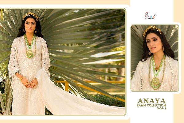 Shree Fabs Presents Anaya Lawn Collection Vol- 4 Wholesale Rate In Surat