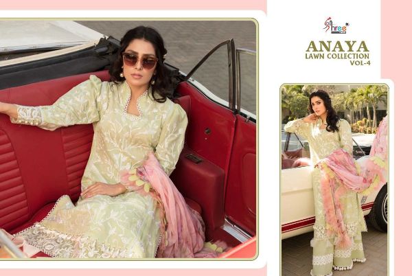 Shree Fabs Presents Anaya Lawn Collection Vol- 4 Wholesale Rate In Surat