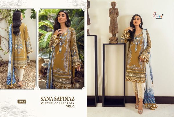 Shree Fabs Presnets Sana Safina Winter Collection Vol- 2 Wholesale Rate In Surat