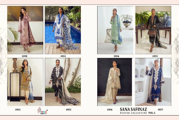 Shree Fabs Presnets Sana Safina Winter Collection Vol- 2 Wholesale Rate In Surat