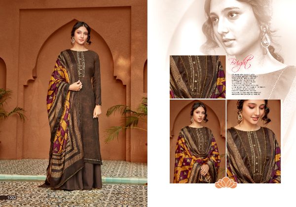 Sweety Fashion Presnets Nayara Pashmina Dress Material Wholesale Rate In Suart