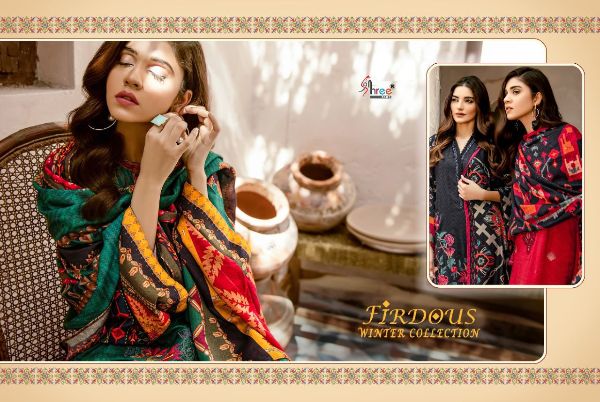 Shree Fabs Presents Firdous Winter Collection Wholesale Rate In Surat