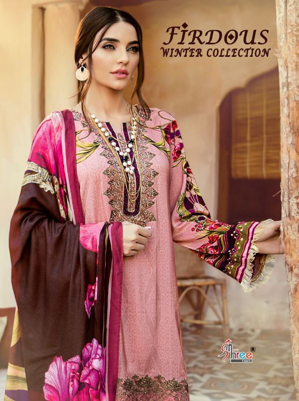 Shree Fabs Presents Firdous Winter Collection Wholesale Rate In Surat