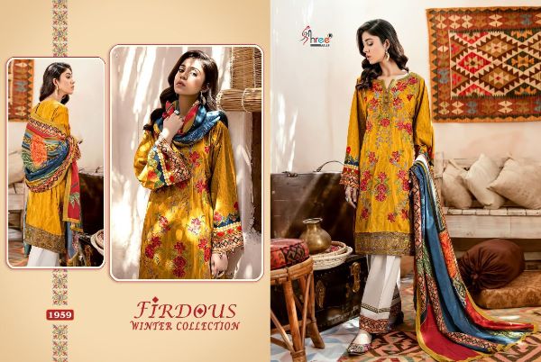 Shree Fabs Presents Firdous Winter Collection Wholesale Rate In Surat