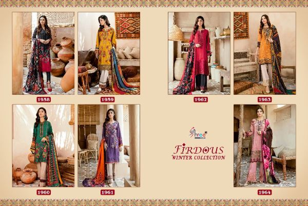 Shree Fabs Presents Firdous Winter Collection Wholesale Rate In Surat