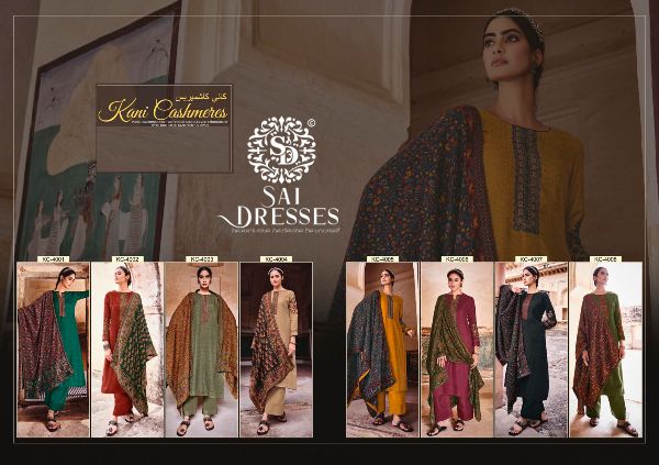 Mumtaz Arts Presents Kani Cashmere Pashmina Suit Wholesale Rate In Surat