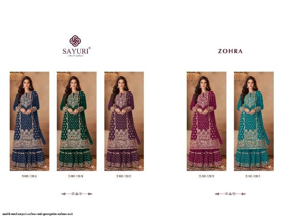 Aashirwad Sayuri Presnets  Zohra Real Georgette Salwar Suit Wholesale Rate In Surat - Sai Dresses