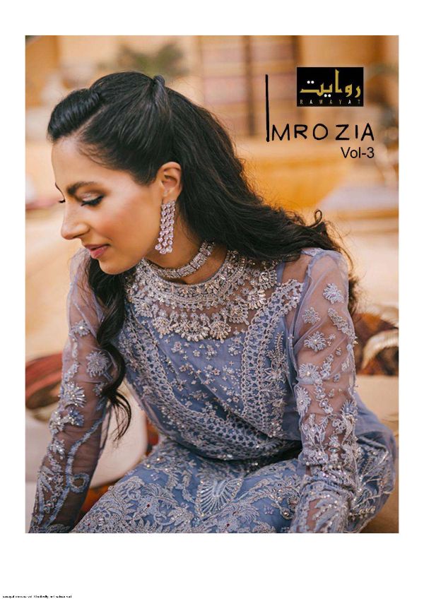 Rawayat Presents  Imrozia Vol 3 Butterfly Net Salwar Suit Wholesale Rate In Surat