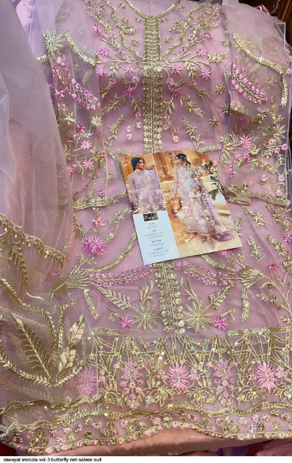 Rawayat Presents  Imrozia Vol 3 Butterfly Net Salwar Suit Wholesale Rate In Surat