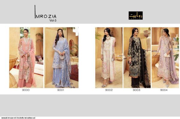 Rawayat Presents  Imrozia Vol 3 Butterfly Net Salwar Suit Wholesale Rate In Surat