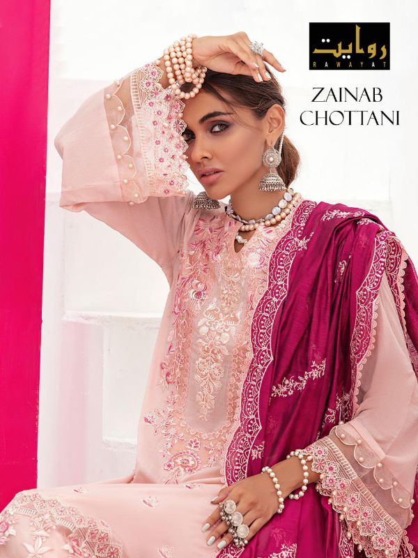 Rawayat Presnets Zainab Chottani Pakistani Collecion Wholesale Rate In Surat