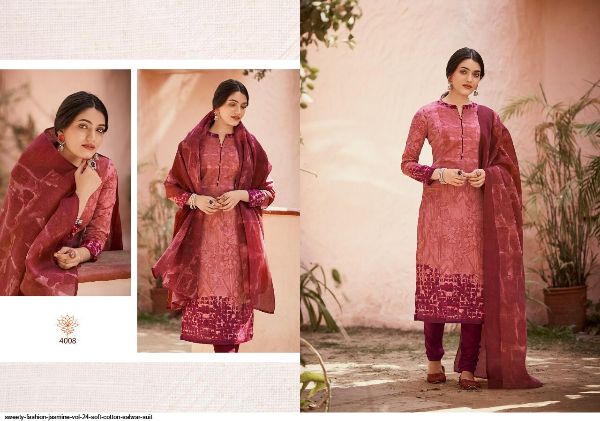 Sweety Fashion Presnets  Jasmine Vol 24 Soft Cotton Dress Material Wholesale Rate In Suart