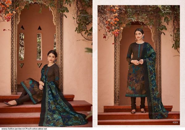 Sweety Fashion Presnets  Jasmine Vol 24 Soft Cotton Dress Material Wholesale Rate In Suart