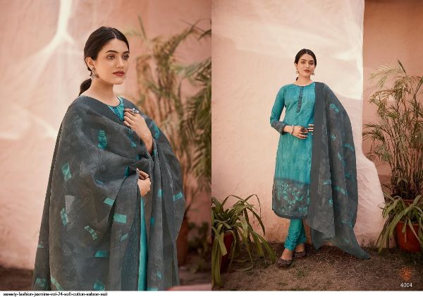 Sweety Fashion Presnets  Jasmine Vol 24 Soft Cotton Dress Material Wholesale Rate In Suart