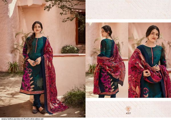 Sweety Fashion Presnets  Jasmine Vol 24 Soft Cotton Dress Material Wholesale Rate In Suart