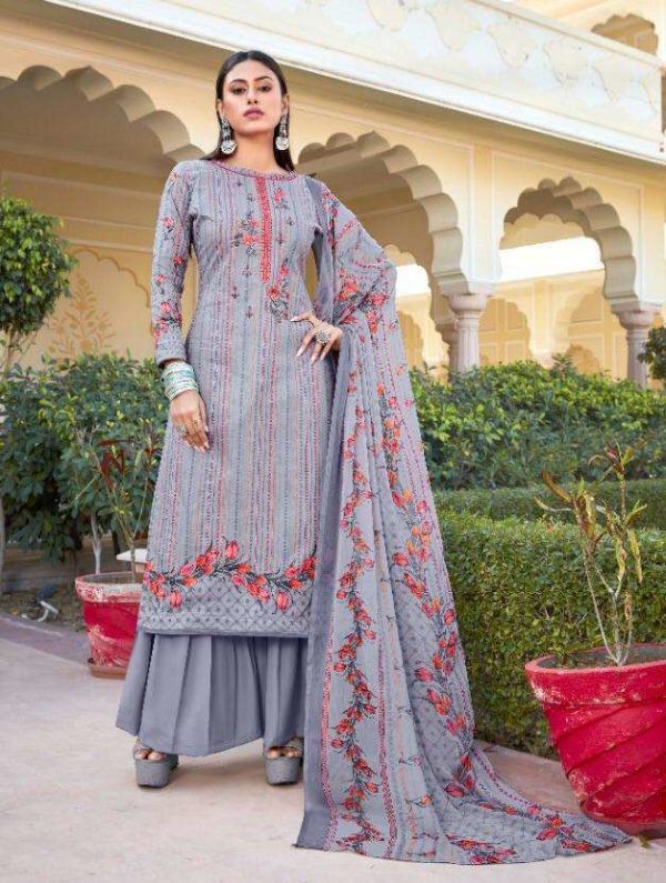Raspberry Banarasi Cotton Silk Jamdani Suits – ISMAILY ARTS