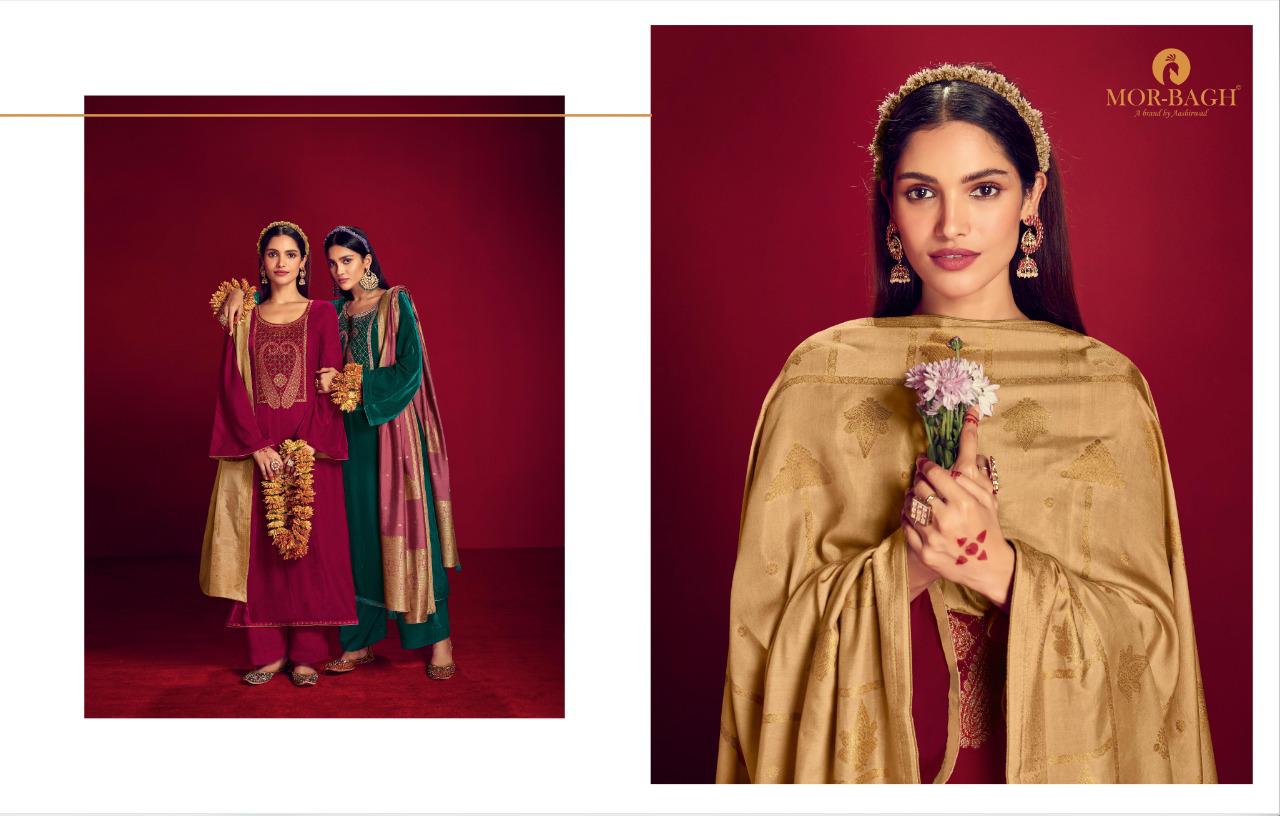 Aashirwad Presents  Morbagh Rajjo Designer Style Festive Wear 9000 Velvet Salwar Suits Wholesale Rate In Surat - Sai Dresses