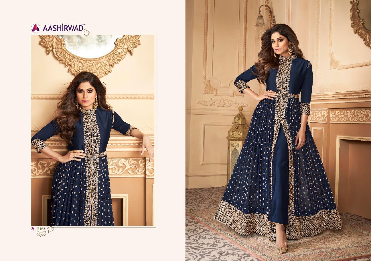Anokhi Designer Georgette Gowns By Aashirwad At Wholesale Rate In Surat