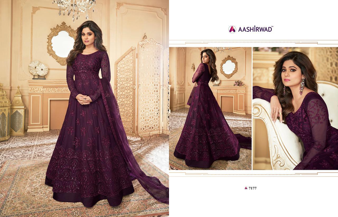 Peacock Butterfly Net Salwar Suits By Gulkand A Brand Of Aashirwad At Wholesale Rate In Surat