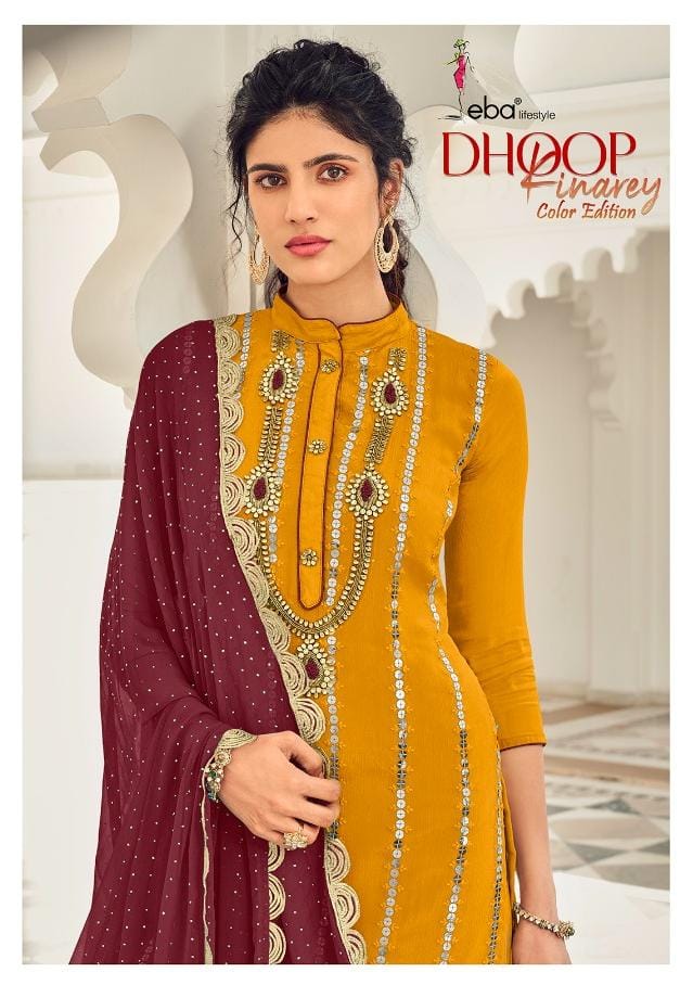 Eba Lifestle Presents Dhoop Kinarey Colour Edition Wholesale Rate In Surat- Sai Dresses