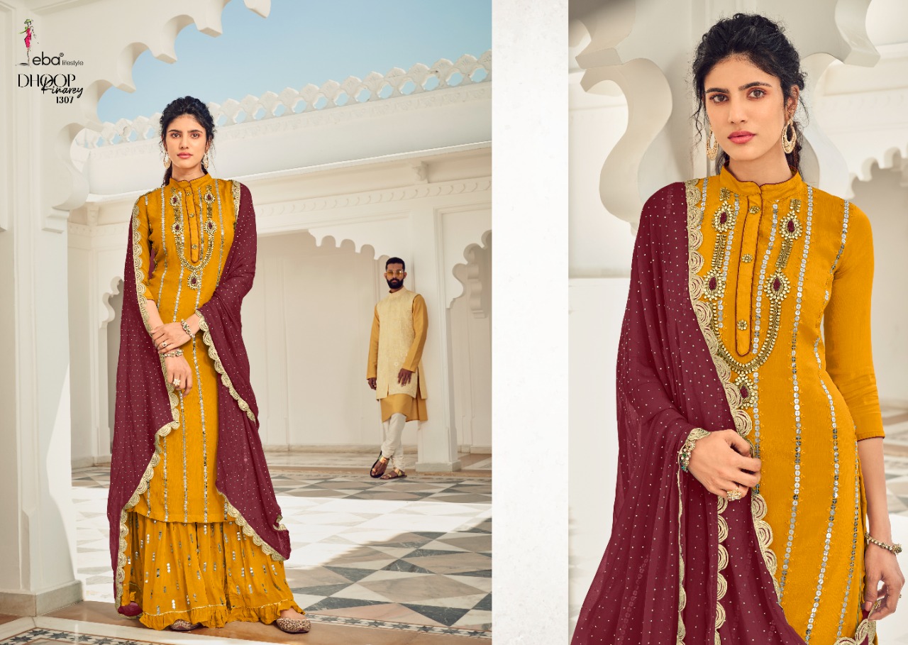 Eba Lifestle Presents Dhoop Kinarey Colour Edition Wholesale Rate In Surat- Sai Dresses