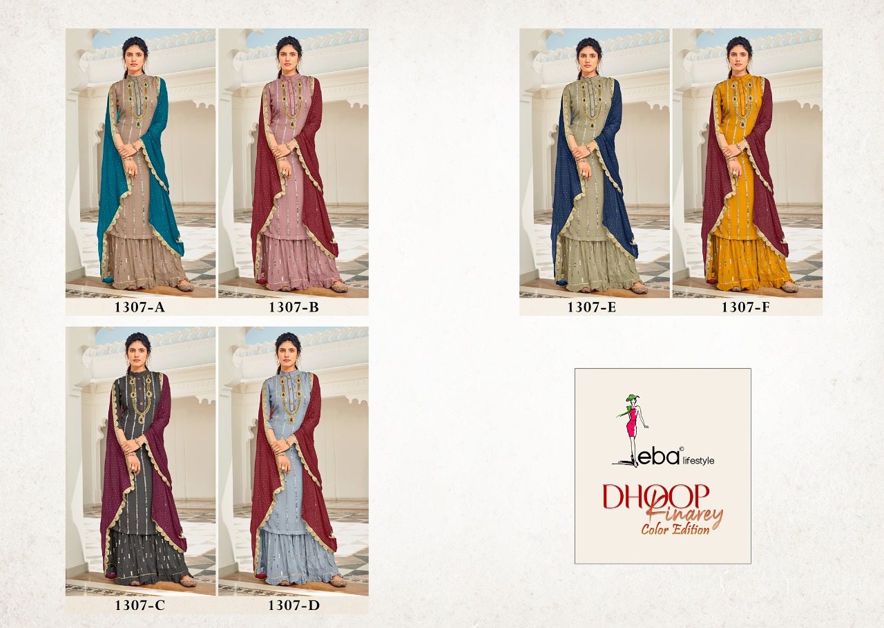 Eba Lifestle Presents Dhoop Kinarey Colour Edition Wholesale Rate In Surat- Sai Dresses